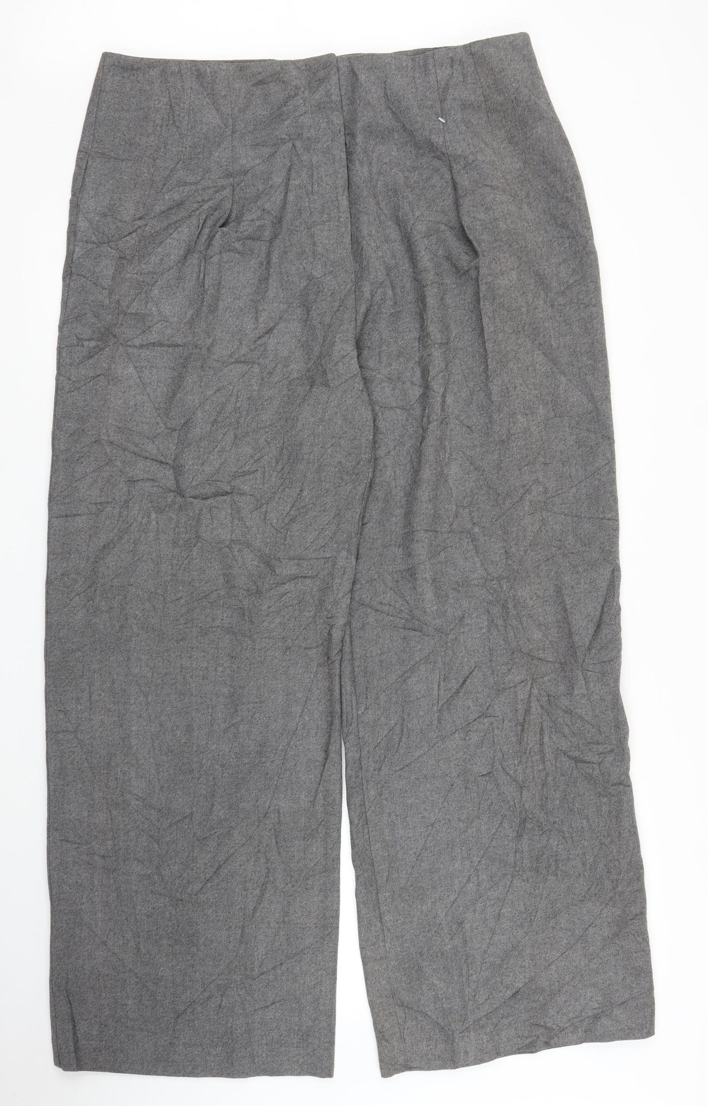 M&S Womens Grey   Trousers  Size 18 L29 in