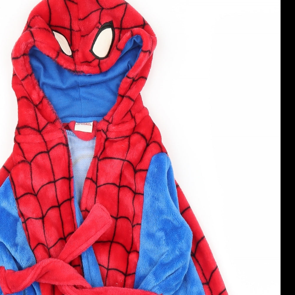Primark Boys Blue Solid   Robe Size 2-3 Years  - Spiderman