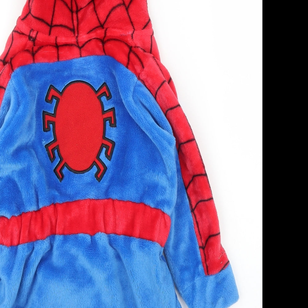 Primark Boys Blue Solid   Robe Size 2-3 Years  - Spiderman