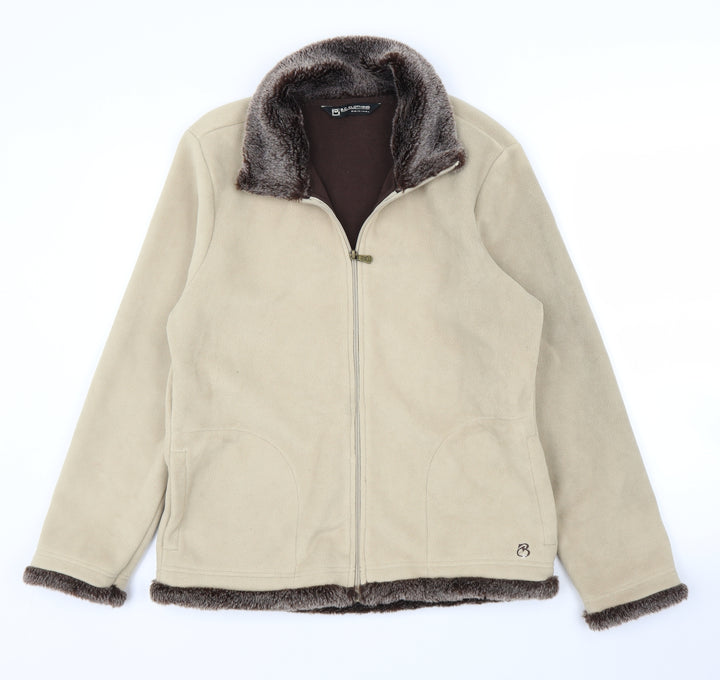 BC Clothing Womens Beige Jacket Coatigan Size L