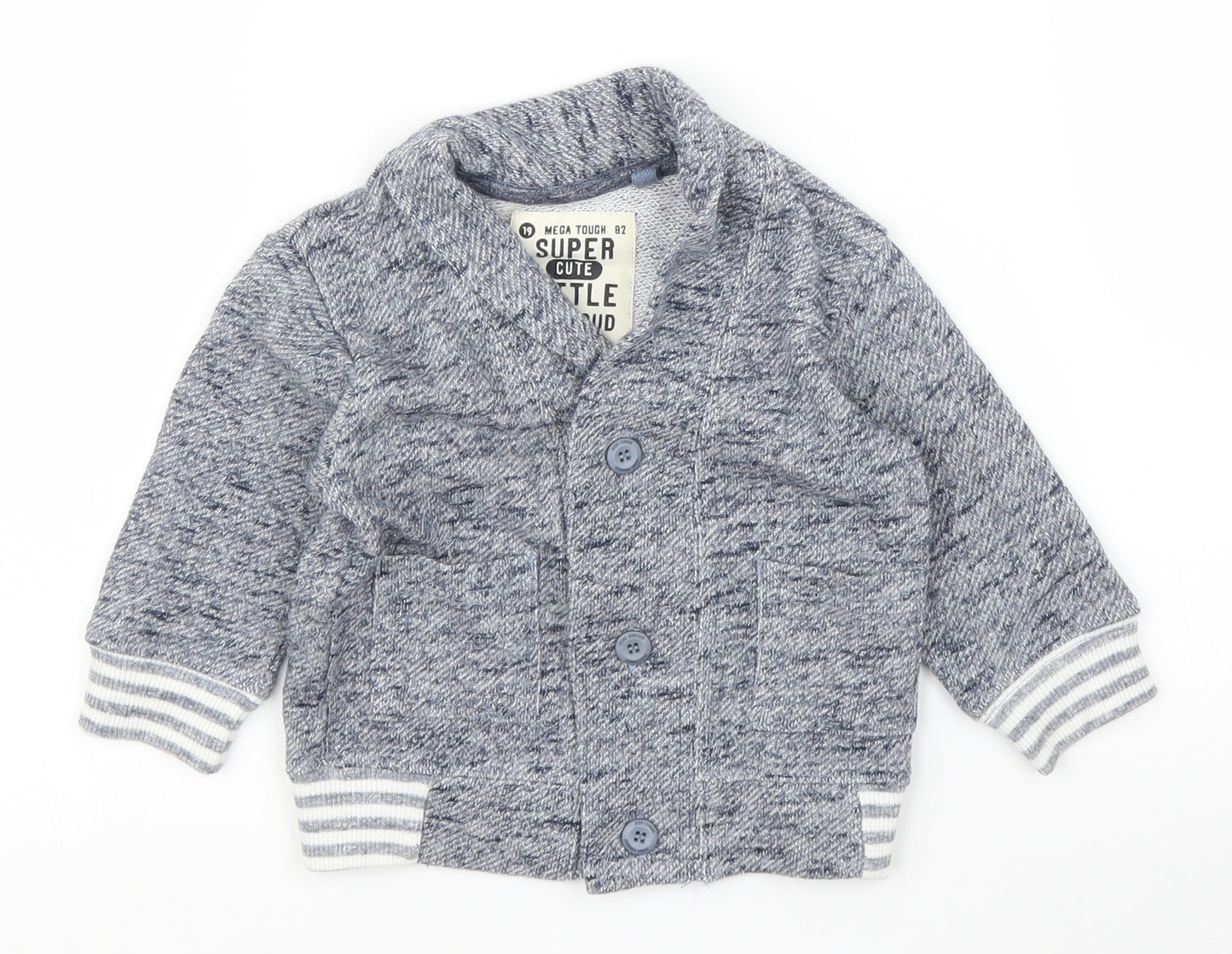 NEXT Boys Blue   Cardigan Jumper Size 6-9 Months