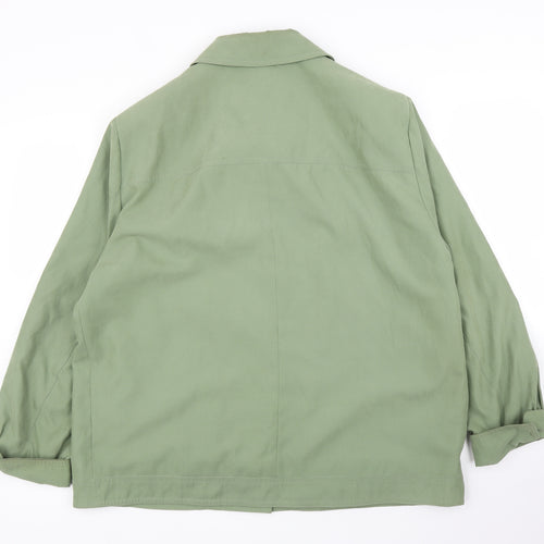 Arielle Womens Green   Rain Coat Coat Size 18