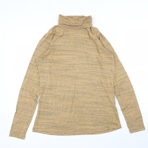 M&S Womens Beige   Basic T-Shirt Size 12