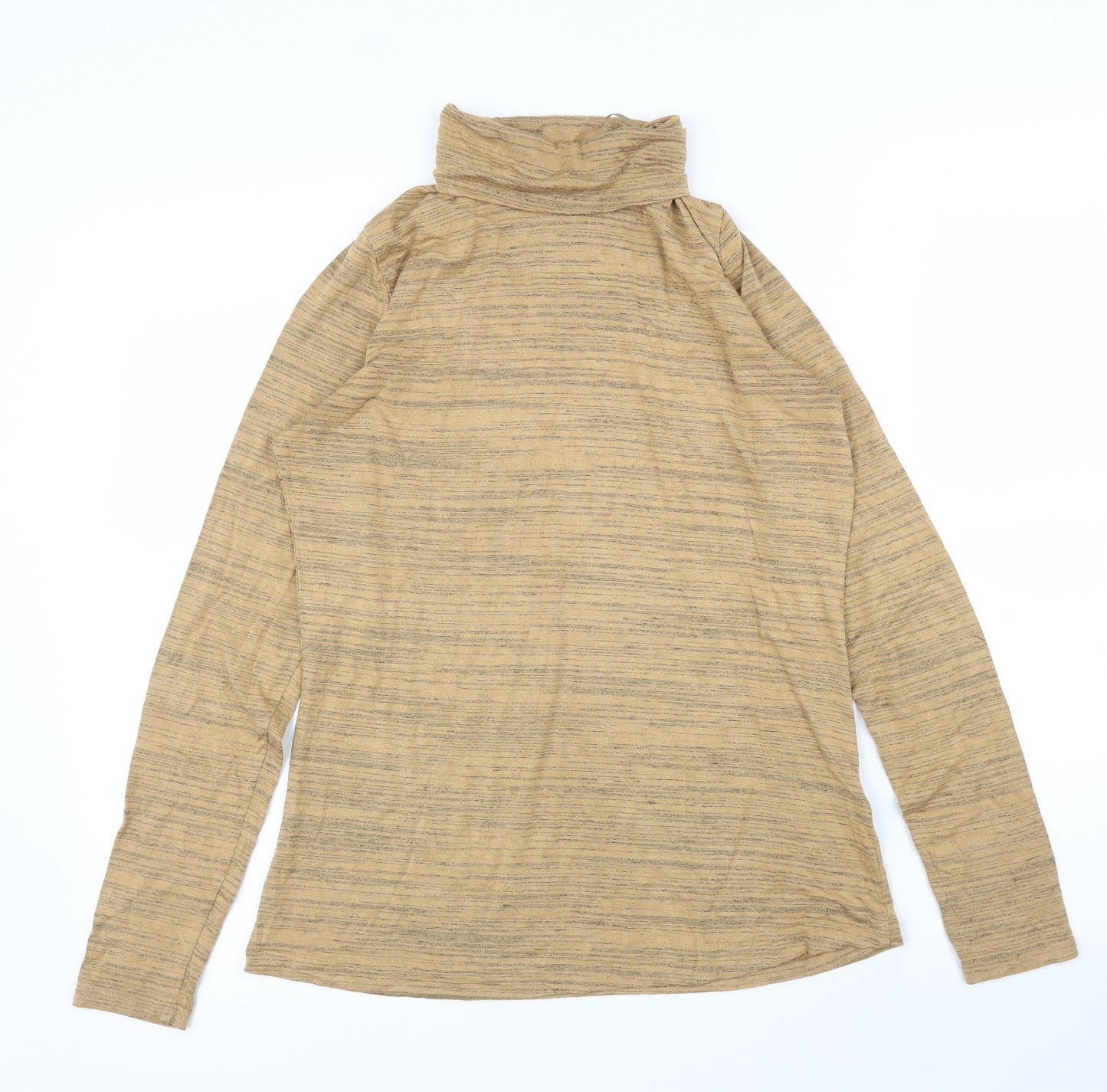M&S Womens Beige   Basic T-Shirt Size 12