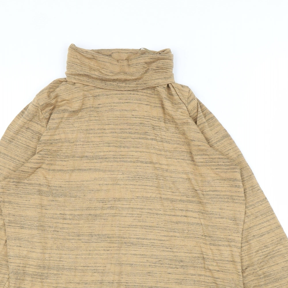 M&S Womens Beige   Basic T-Shirt Size 12