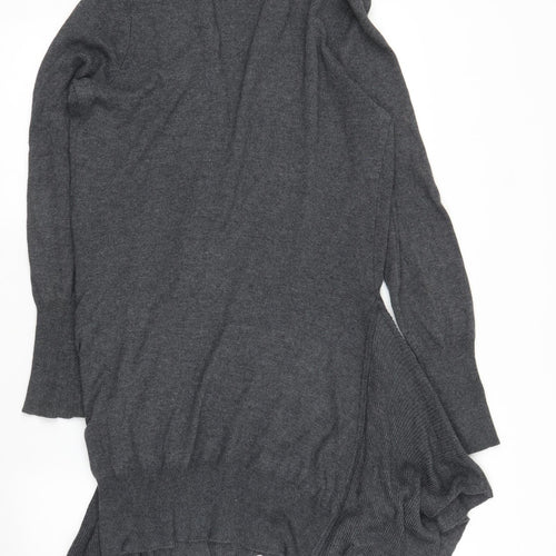 M&S Womens Grey   Cardigan Jumper Size 12