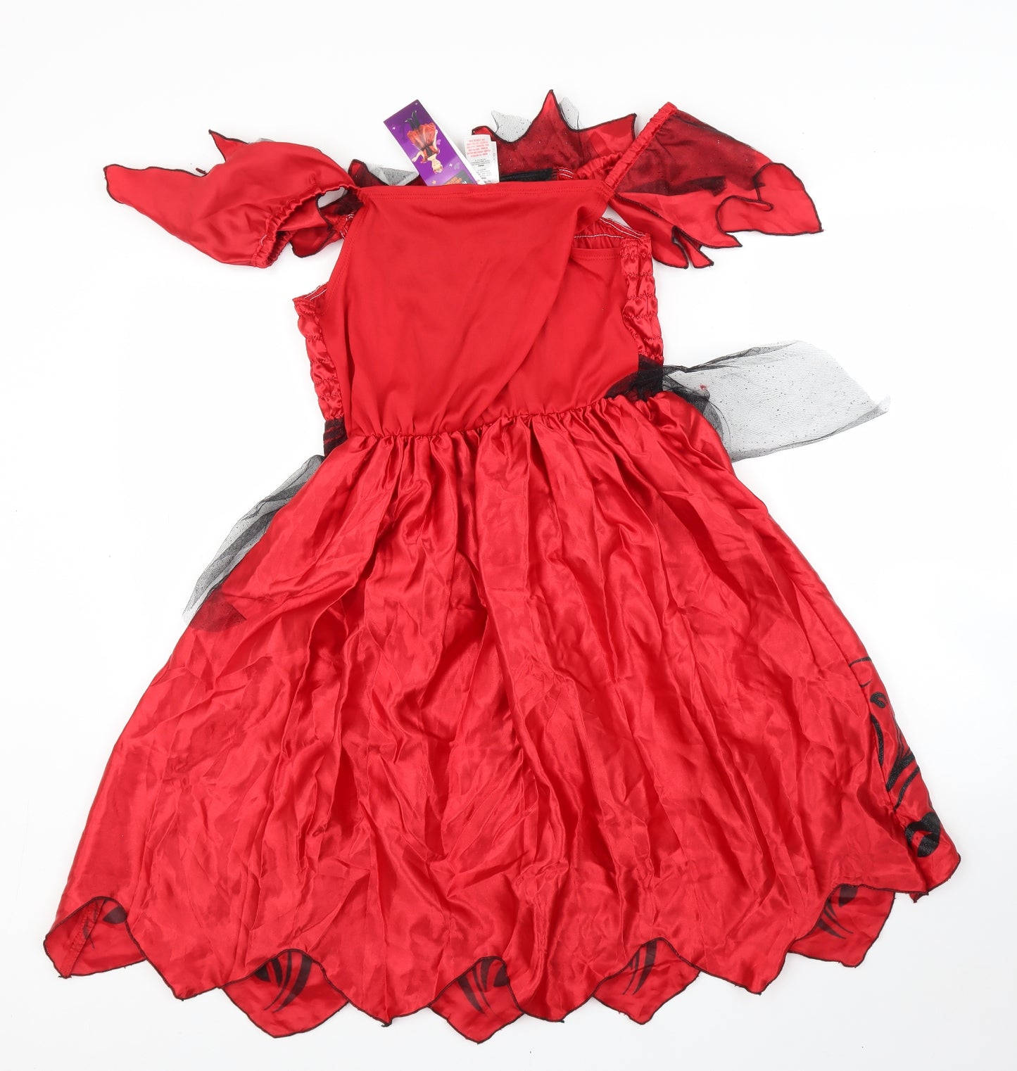 F&F Girls Red Floral  A-Line  Size 13 Years