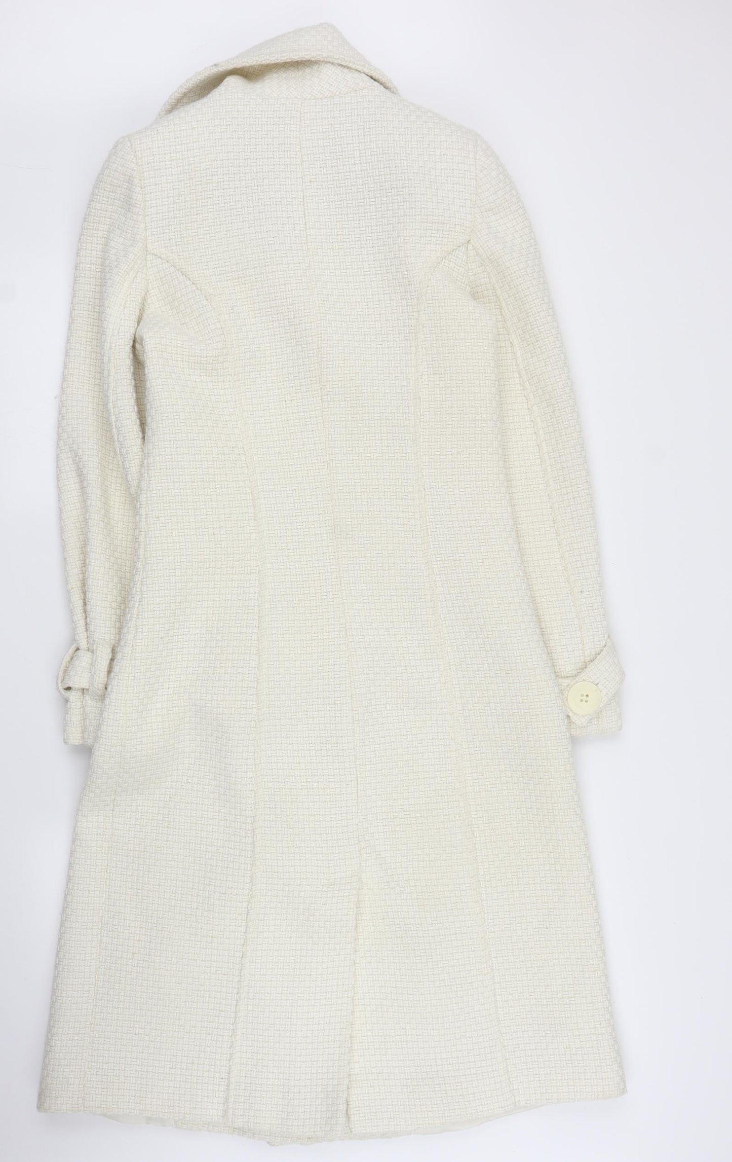 Villa Womens White   Pea Coat Coat Size XS