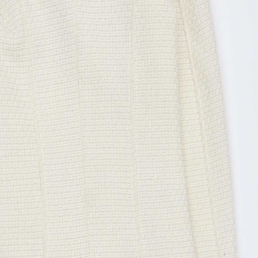 Villa Womens White   Pea Coat Coat Size XS