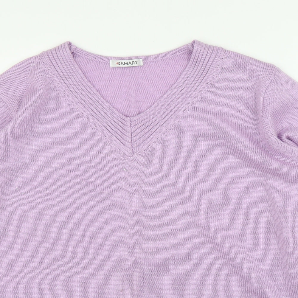 Damart Womens Purple   Pullover Jumper Size L