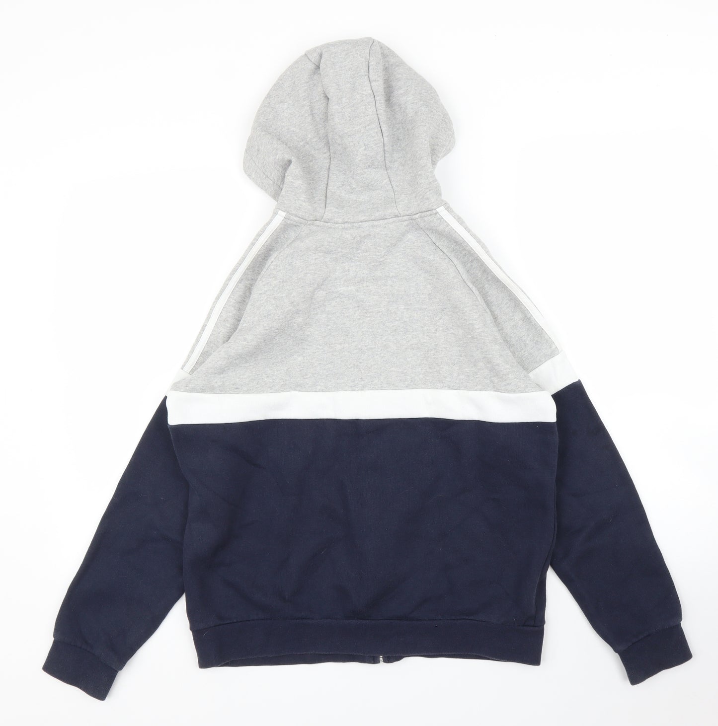 adidas Boys Grey   Full Zip Hoodie Size 13-14 Years