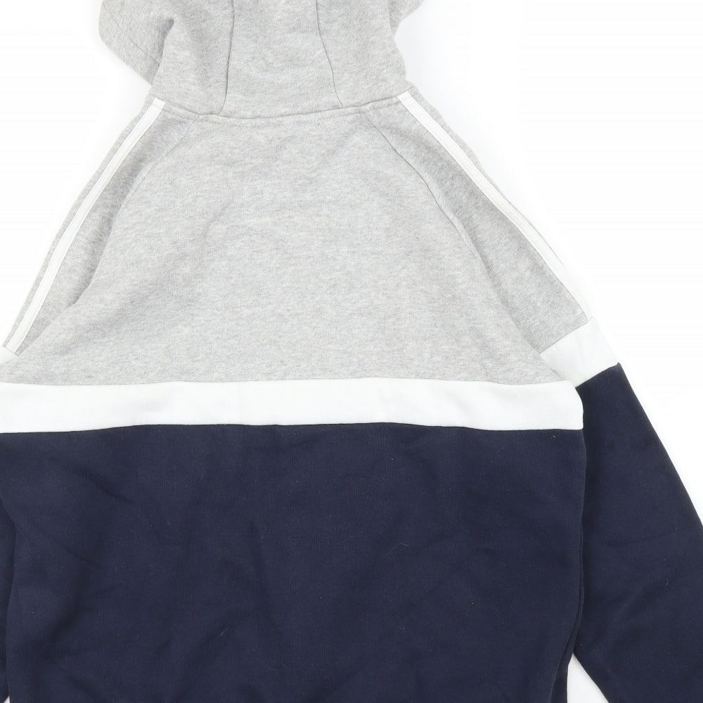 adidas Boys Grey   Full Zip Hoodie Size 13-14 Years