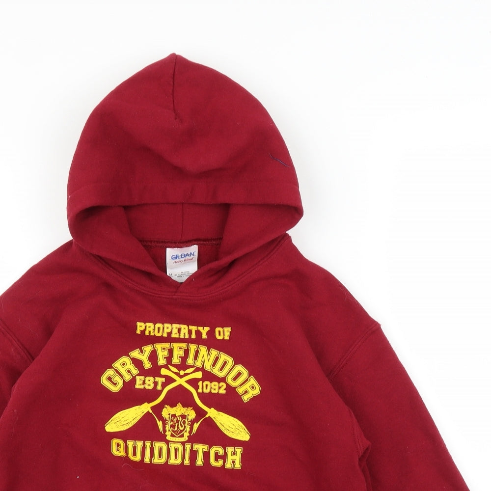 Gildan Boys Purple   Pullover Hoodie Size M  - Harry Potter