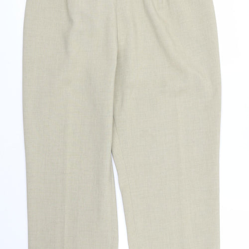 M&S Womens Beige   Capri Trousers Size M L25 in