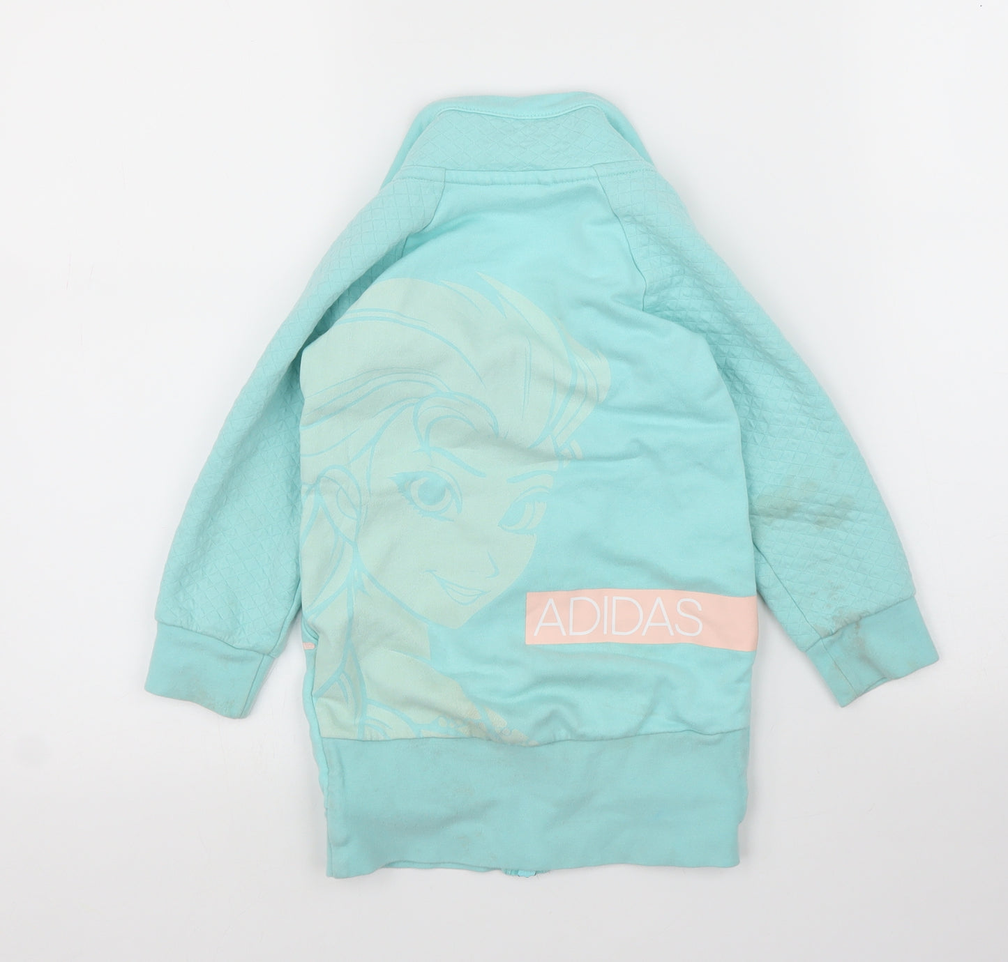 adidas Girls Blue   Full Zip Jumper Size 3-4 Years  - Disney, Frozen