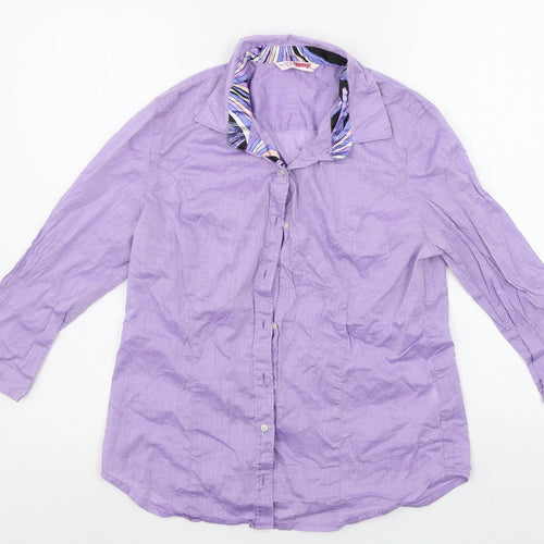 Scullers Boys Purple   Basic Button-Up Size L