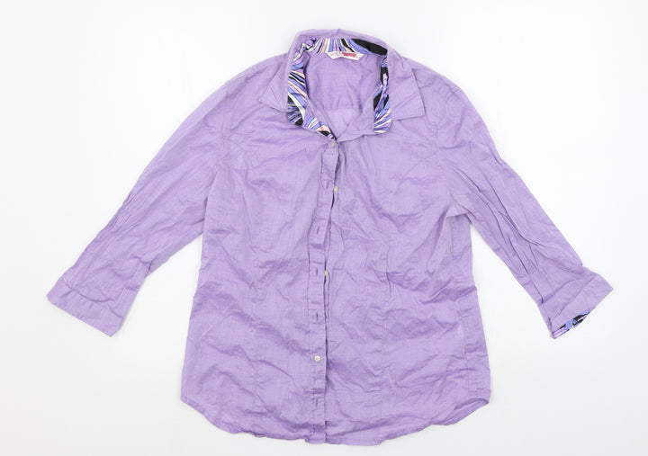 Scullers Boys Purple   Basic Button-Up Size L