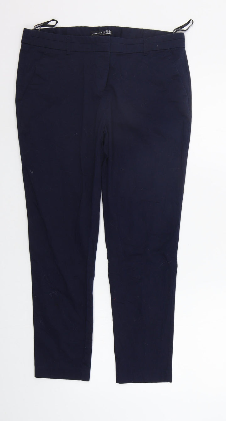 Atmosphere Womens Blue   Trousers  Size 12 L23 in