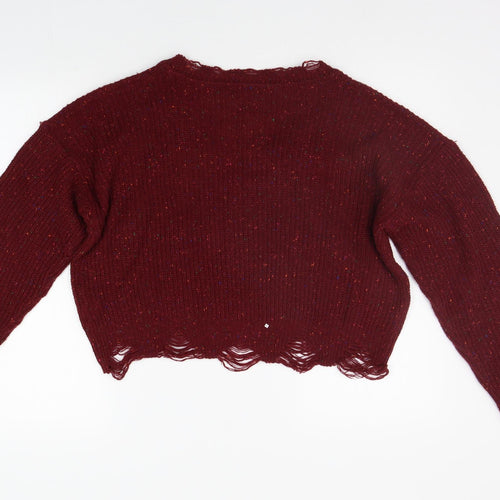 Zaful Womens Red   Pullover Jumper Size 8