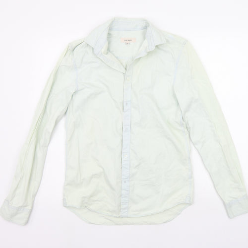 River Island Mens Green    Button-Up Size XS