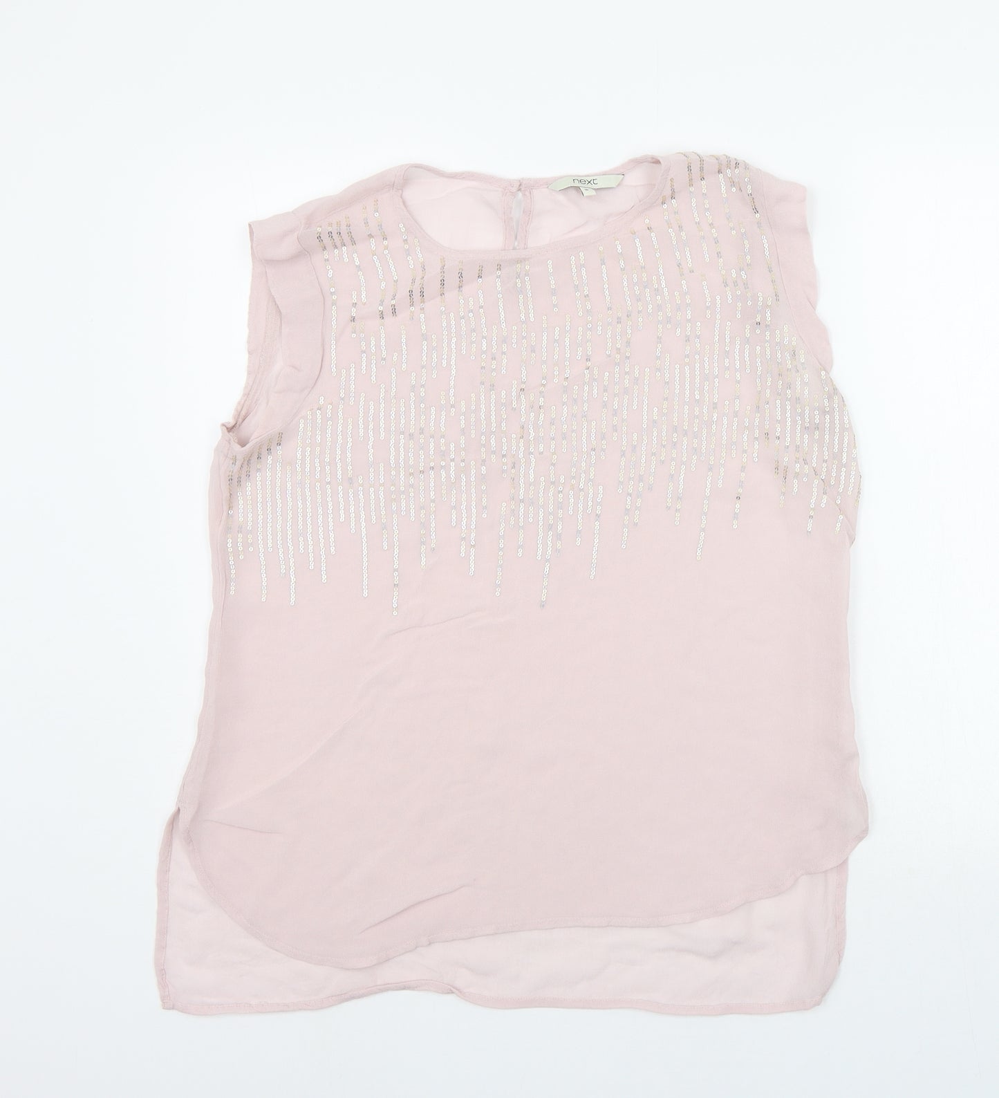 NEXT Womens Pink   Basic T-Shirt Size 16  - details on chest