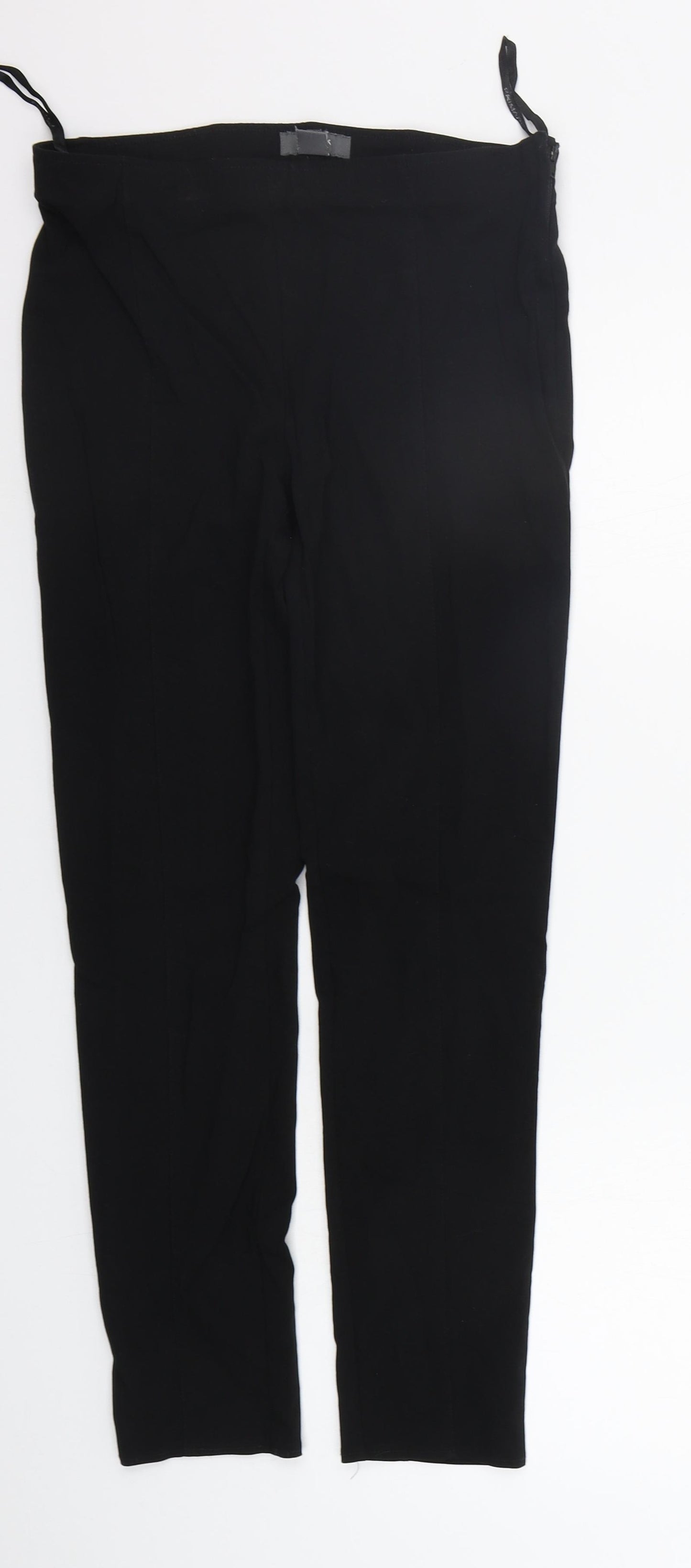Primark Womens Black Houndstooth  Jegging Trousers Size 12 L25 in