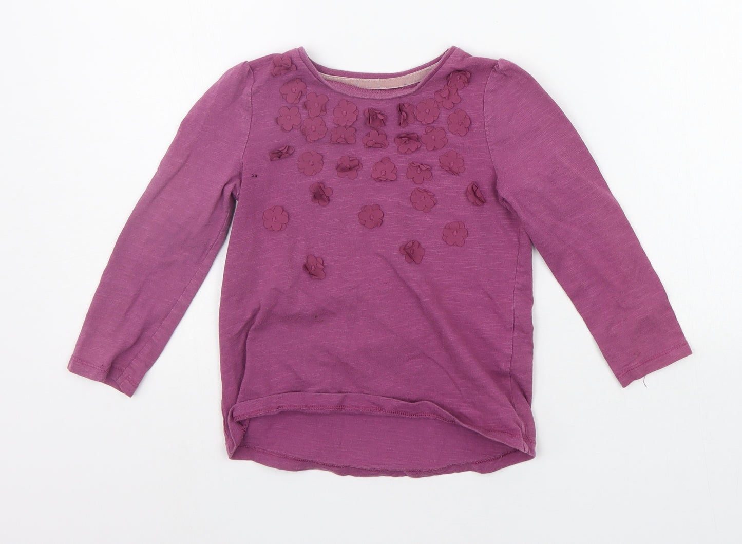F&F Girls Purple   Basic T-Shirt Size 4-5 Years
