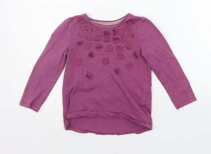 F&F Girls Purple   Basic T-Shirt Size 4-5 Years
