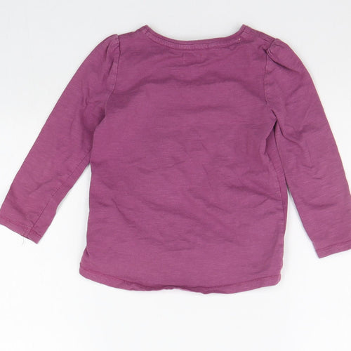 F&F Girls Purple   Basic T-Shirt Size 4-5 Years