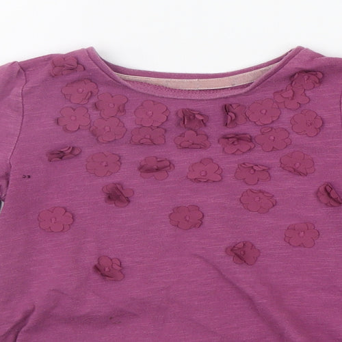 F&F Girls Purple   Basic T-Shirt Size 4-5 Years