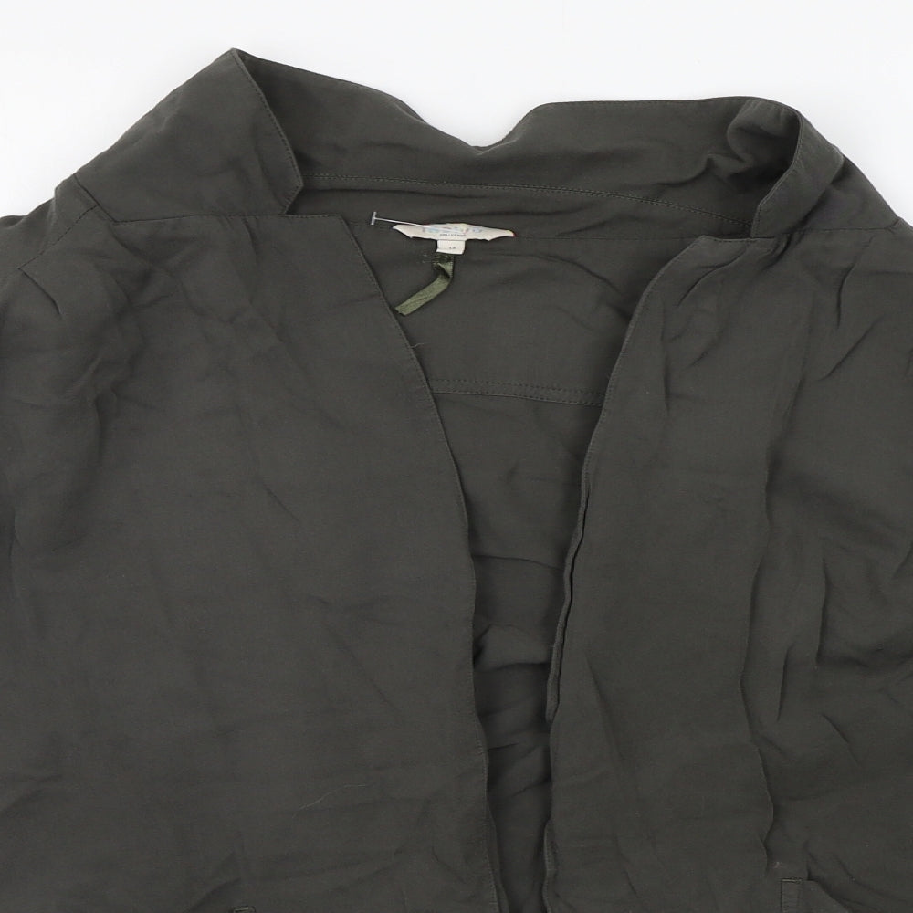 Marks and Spencer Womens Green   Cardigan Jumper Size 14