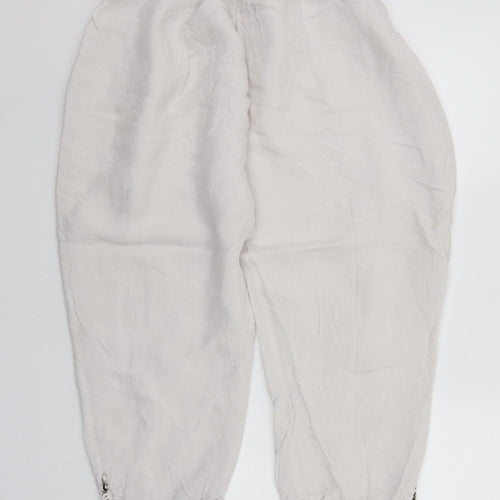 EXTRA CLUB Womens Grey   Cropped Trousers Size XL L21 in - Elasticated Waist