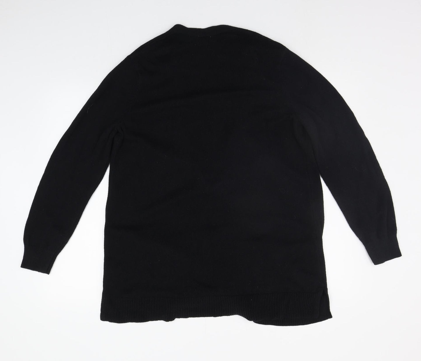 Preworn Womens Black   Cardigan Jumper Size XL