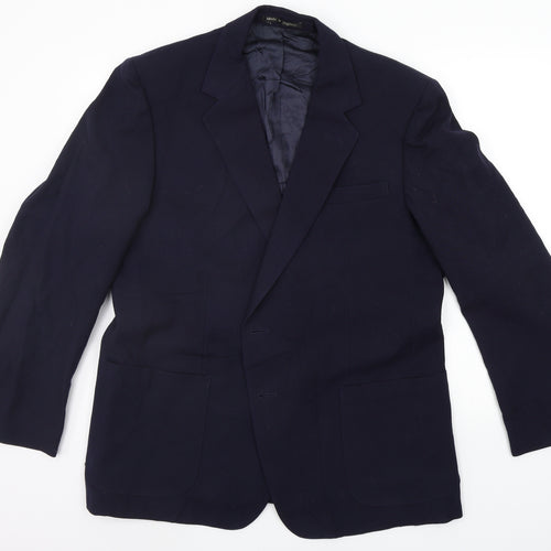 MONTAGUE BURTON  Womens Blue   Jacket Suit Jacket Size 40  - 40 INCH