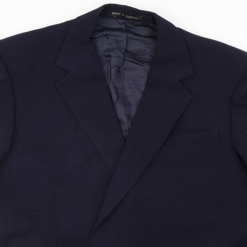 MONTAGUE BURTON  Womens Blue   Jacket Suit Jacket Size 40  - 40 INCH