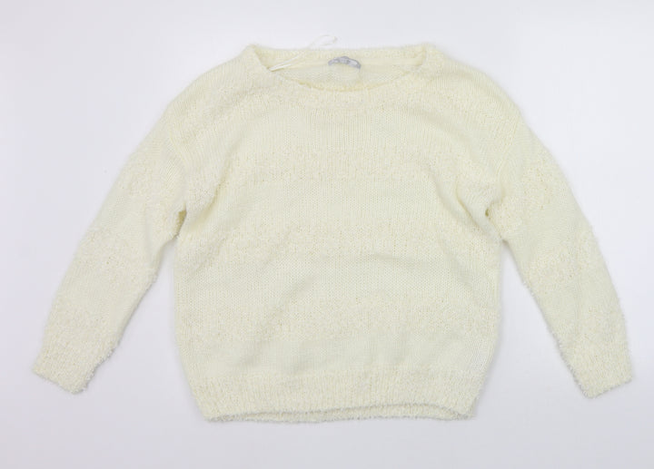 Red Herring Womens Yellow Pullover Jumper Size 14