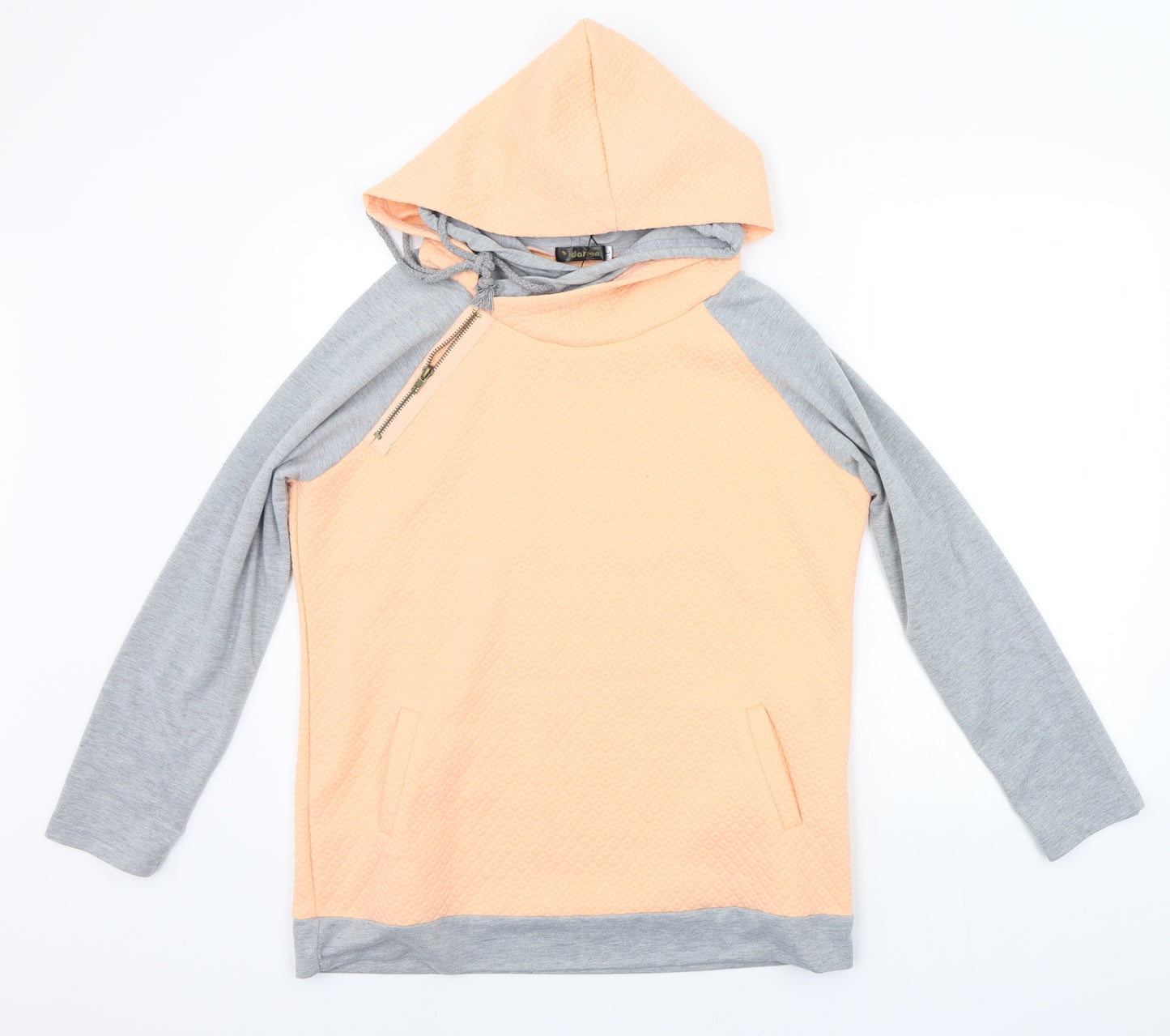 Yidarton Womens Orange   Pullover Hoodie Size L
