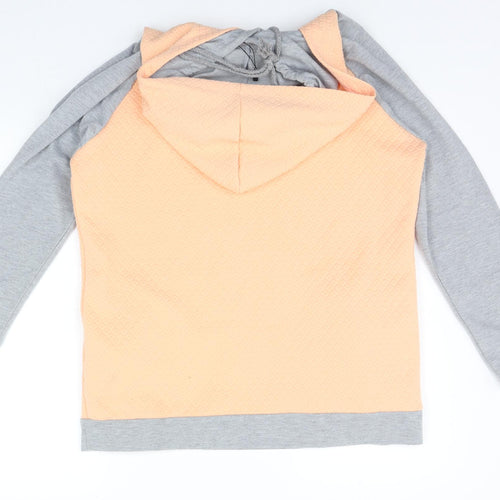 Yidarton Womens Orange   Pullover Hoodie Size L