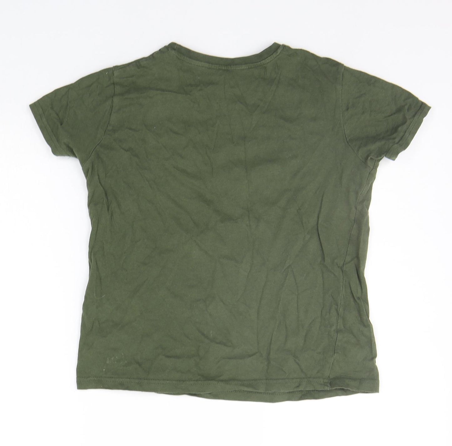Primark Boys Green   Basic T-Shirt Size 8-9 Years