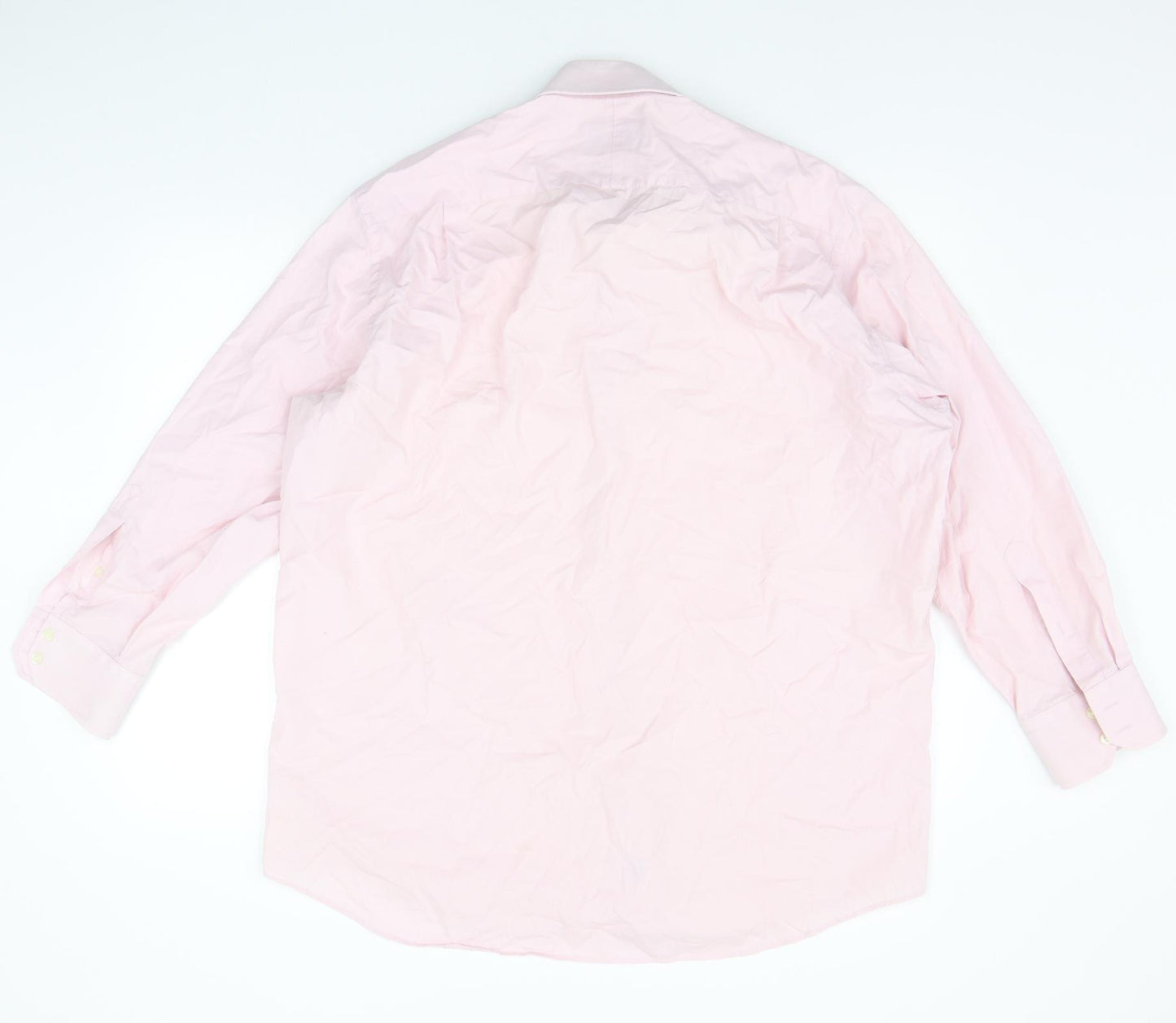 Hawes & Curtis Mens Pink    Button-Up Size 17.5