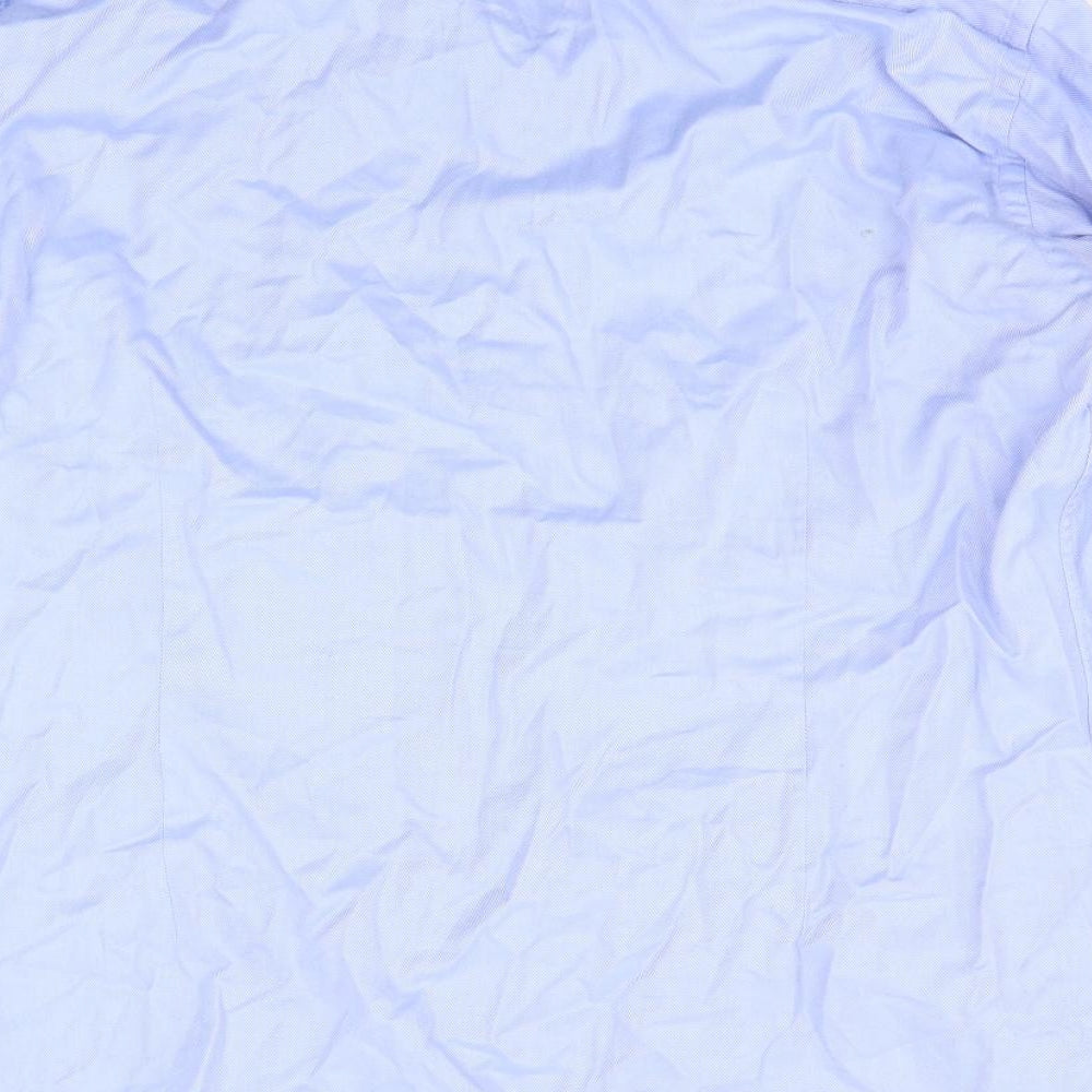 Hawes & Curtis Mens Blue    Button-Up Size 17