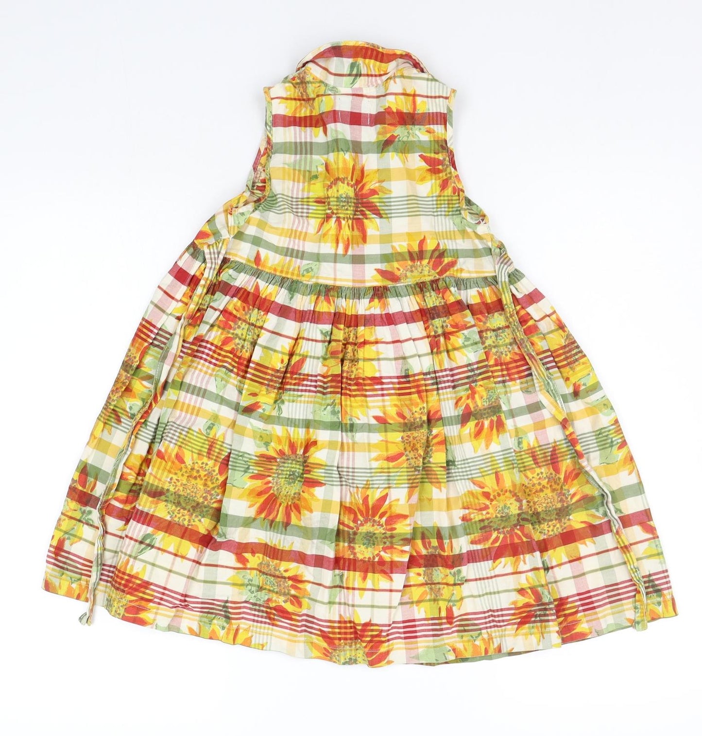 Early learning  Girls Orange Floral  A-Line  Size 3-4 Years