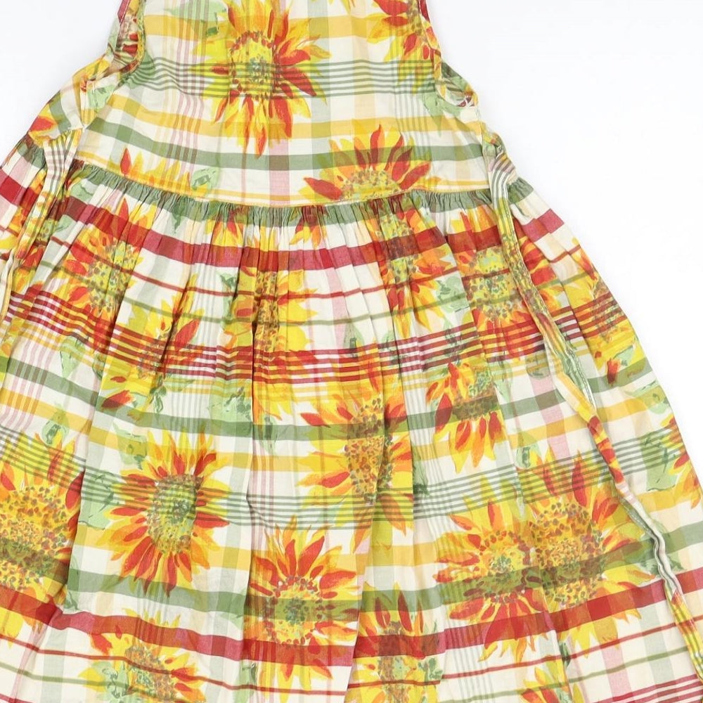 Early learning  Girls Orange Floral  A-Line  Size 3-4 Years