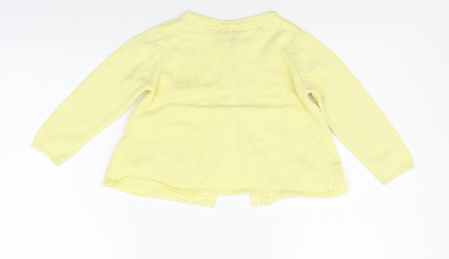 Monsoon Girls Yellow   Cardigan Jumper Size 2-3 Years