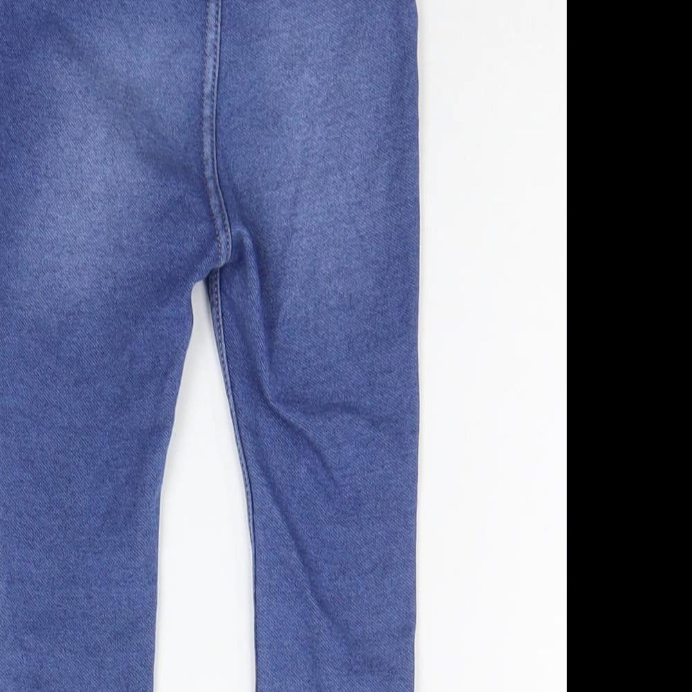 H&M Girls Blue Ikat  Sweatpants Jeans Size 18-24 Months