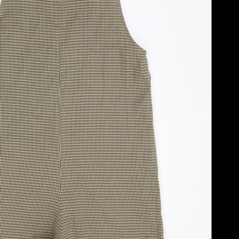 Primark Womens Beige Geometric  Jumpsuit One-Piece Size 10