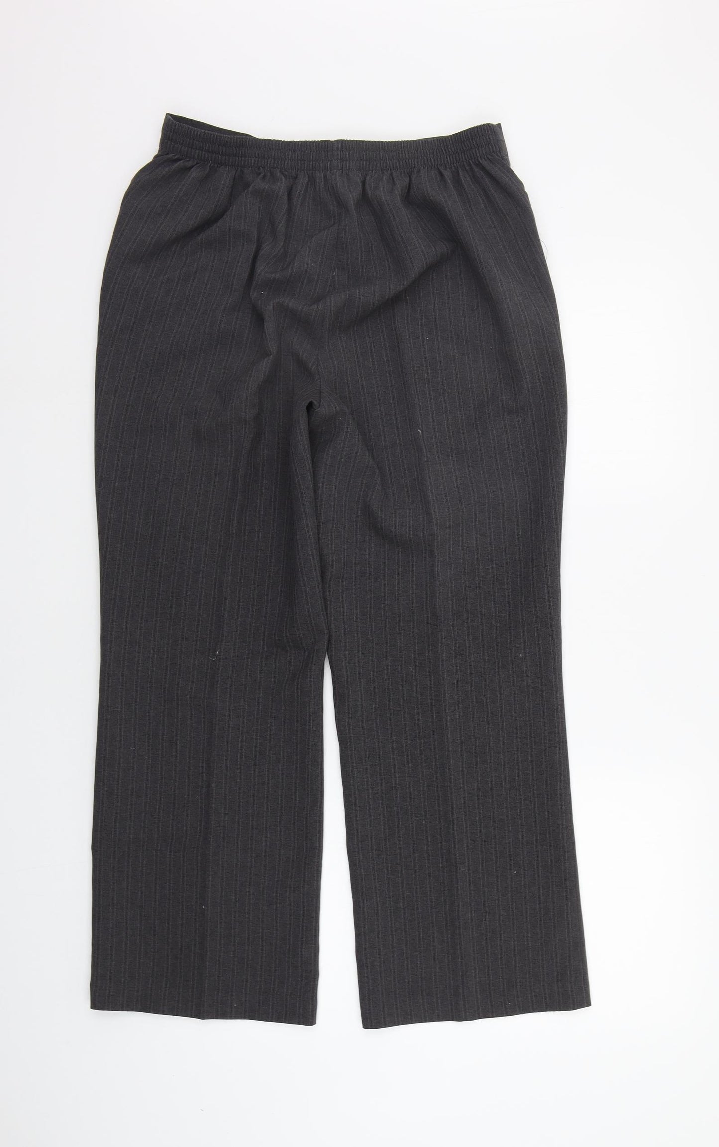 bm collection Womens Grey   Trousers  Size 12 L23 in - Elasticated Waist