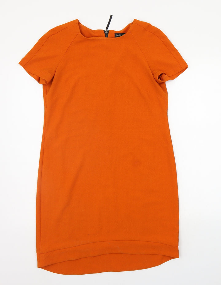 Topshop Womens Orange A-Line Size 10