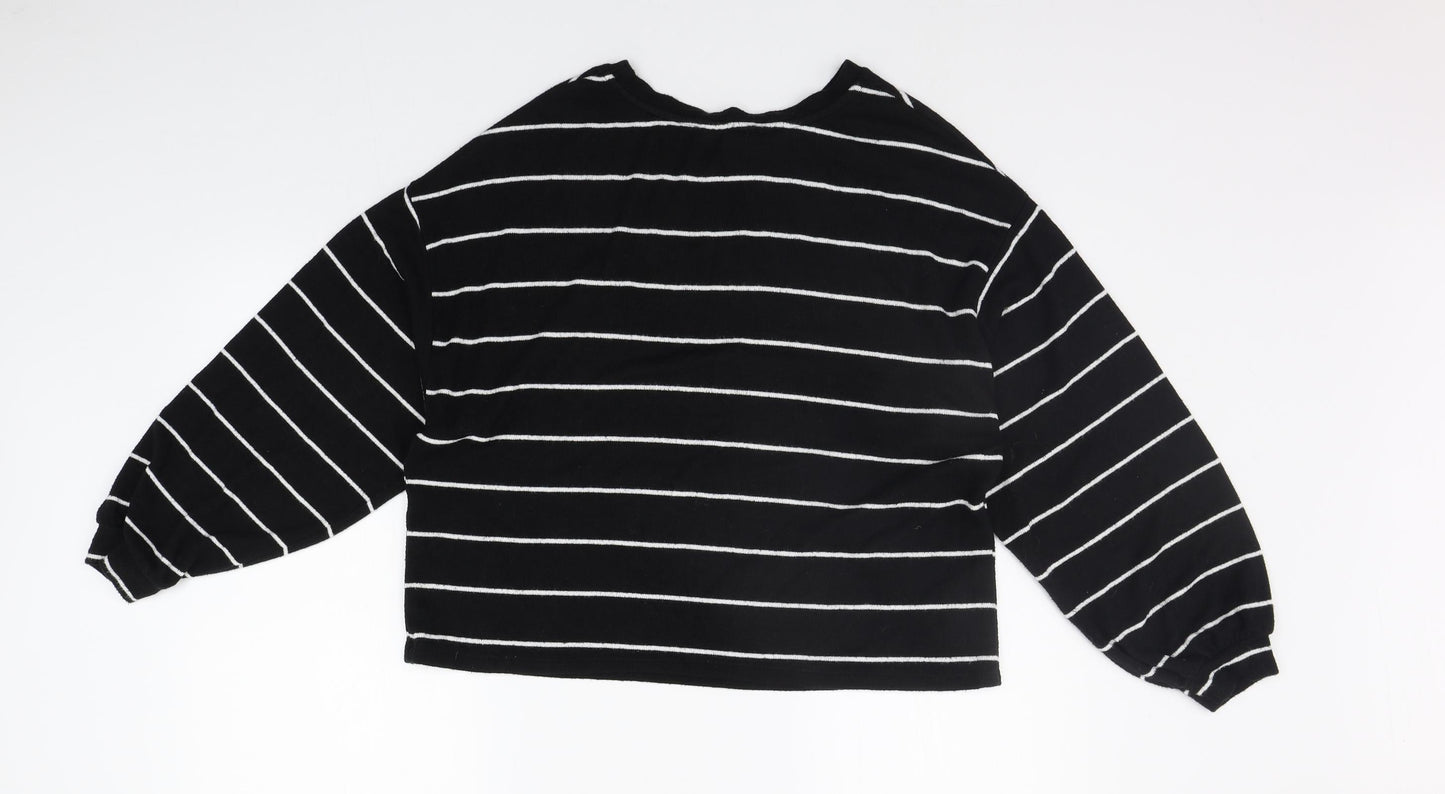 New Look Womens Black Polka Dot  Pullover Jumper Size M