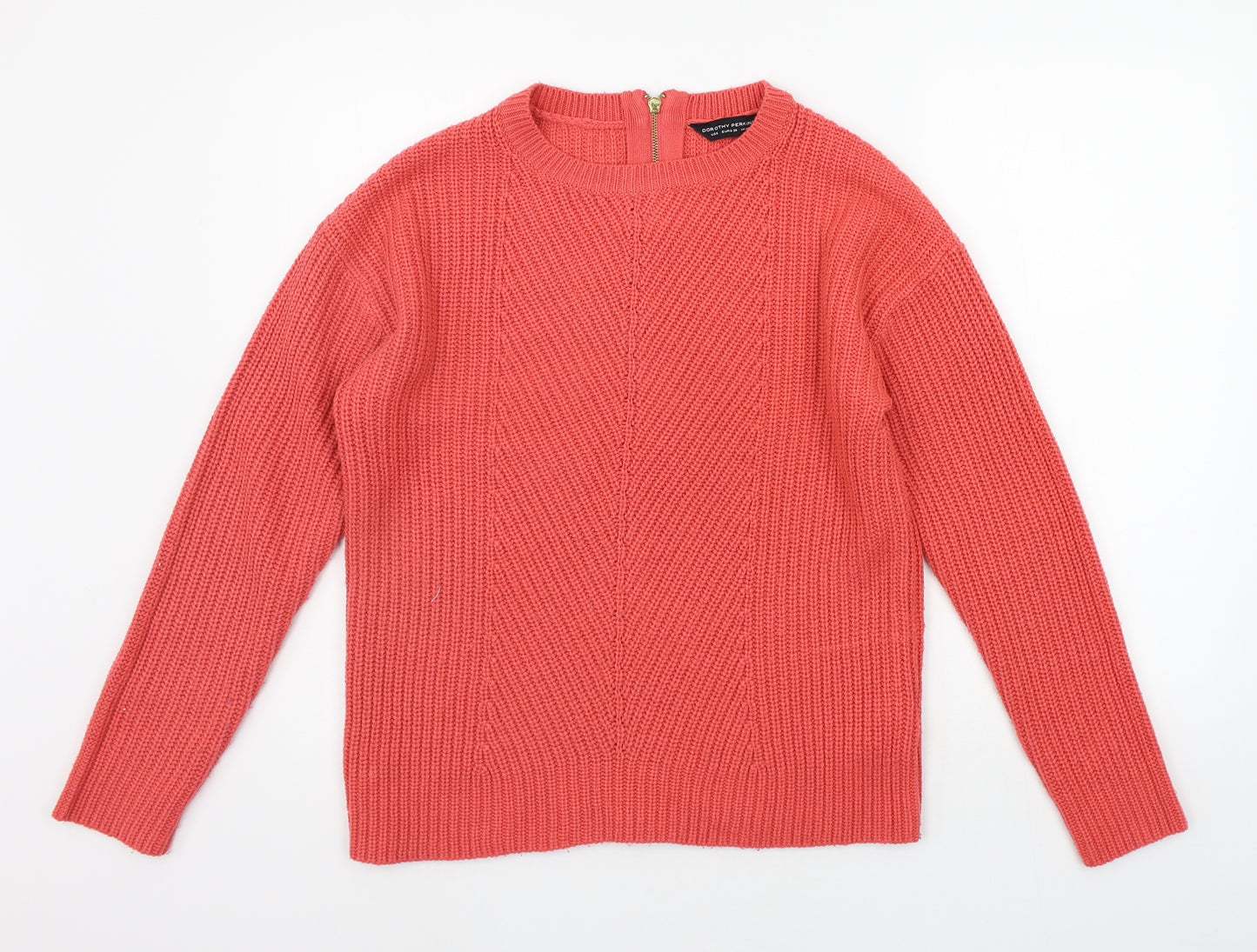 Dorothy Perkins Womens Orange   Pullover Jumper Size 10